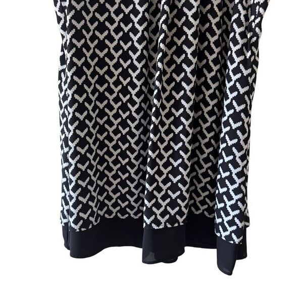 Anthropologie DanielRainn Sleeveless Black White Abstract Size 1X# 2511 - Picture 3 of 12